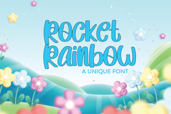 Adding a Touch of Playful Charm: Rocket Rainbow Display Font