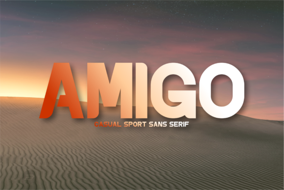 Amigo Font: A Bold Display Typeface for Makers