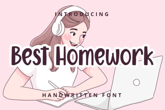 Best Homework: A Friendly Display Font for Digital Branding