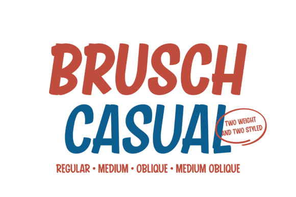 Brusch Casual: A Versatile Display Font for Modern Branding
