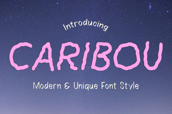 Caribou: The Playful Display Font That Captures Attention