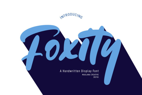 Foxity: A Cute Display Font for Welcoming Digital Design