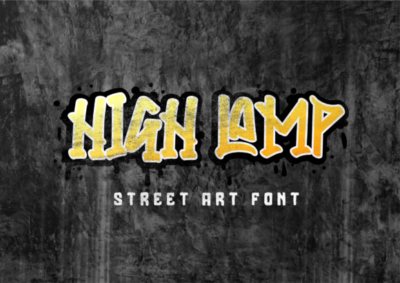 High Lamp: A Graffiti-Style Display Font for Editorial Mood