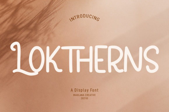 Loktherns: Your Craft Studio's Vintage Display Typeface