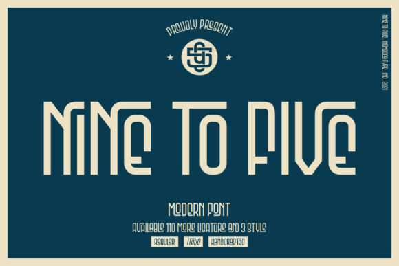Nine to Five: A Friendly Display Font for Your Creative Business