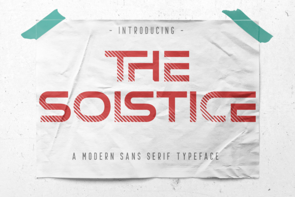 The Solstice: A Modern Display Font for Digital Marketers and Creators