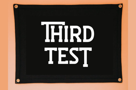 Third Test: A Versatile Display Font for Modern Web Design
